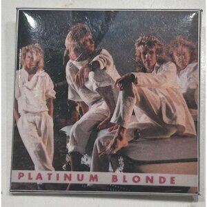 Platinum Blonde Music Band Red Pinback
